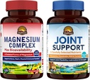 Vitalitown Magnesium + Glucosamin Chondroitin MSMBundle (Kembungkus 2) O24; Magnesium Kompleks (Item 1) & Gabungan Dukungan * (Item 2)