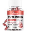 Staxanthin 12mg dengan MCT Oil, 60 Softgels (2-Bulan Supply) - Suplemen Triple Kekuatan Antioksidant dari Haematococcus Pluvialis - Non-GMO, Gluten- Free, Vegan