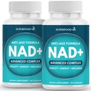 NAD + Tambahan Lipomal + Resveratrol untuk Women & Men, Astaxanthin, CoQ10, Alpha Lipoic Acid, Green Tea - 120 Cacah