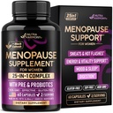 Suplemen Menopause bagi Perempuan - Dong Quai, Black Cohosh, Pra & Provinsi - Sweets & Hot Flashes Relief - Ditraffic, Sleep & Mood Dukungan - 25- 1 Perimenopause Kompleks - Dibuat di Amerika Serikat - 60 Capsules
