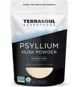 Terrasoul Superfood Psyllium Husk Powder, 1 Lb - Superfine Texture 12.4; 99% Kemurnian 124; Sempurna untuk Gluten- Free Baking 124; Tidak ada Purple Breads