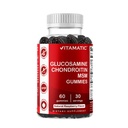 Vitamin Glucosamin Chondroitin Gummies dengan MSM & Vitamin E - Bersama Dukung Formula - 60 Pectin- Berdasarkan Gummi Vegan