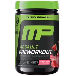 Pharmer Assault Pre Workout Powder for Men & Women - Energy & Power Boost Pre- Workout Suplemen bersama Beta Alanine, Caffeine, Creatine & Betaine Anhidlous - 30 Servings, Watermelon Flavor