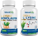 Natural Cure Labs Bundle: L-Lysine + Monolaurin + Clean L- Lysine