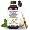 RUMAH BARU HERBAL Wild Oregano Oil Tincture dengan Garlic (1 fl oz), 93% Carvacrol Oregano Oil Drops, Enhanced Immune Support l Non GMO, Vegan, GMP Certifikasi