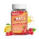 NAC Gummies 800mg untuk Orang Dewasa & 400mg untuk Anak-Anak, NC Tambahan N- Acetyl Cysteine, Sugar- Bebas - 60 Vegan Gummies, Suplemen Antioksidant, Dukungan Imune