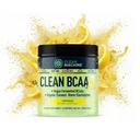 Clean BCAA - 2: 1 Food Sourced BCAAs Powder & Coconut Water Electrolytes Recovery & Amino Energy Suplement - Pemenang Vegan Amino Acid Supplemen - 30 Pelayan - Lemonade