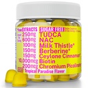 Gummies Bebas Gula dengan Chromium Picolinate TudCA NAC Organik Ceylon Cinnamon Milk Thistle Berberine 124; Capsules Powder Suplemen Alt 124; Bile Salts N-AcetylLL-Cysteine Biotine N-Acetylsteine