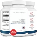 Dr. Westin Childs 124; Leptin Resistance Rx - Natural Leptin Sensitizer Supplement for Women for Thyroid, Metabolic Health, Vitalitas, Energi, Fokus dengan Glycotaminoglican, Vitamin C - 60 ct
