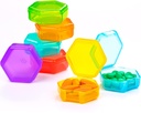 Little Pill Organizer, 7 Packs Travel Box Pill Portable 7 Day BPA Free Mini Pill Organizer for Pocket Purse Briefcase Pills Medicine Cod Liver Oil Storage