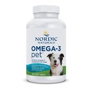 Nordic Nacials Omega-3 Pet, Unfeared - 120 Soft Gels - 330 mg Omega-3 Per Soft Gel - Fish Oil for Dogs with EPA & DHA - Promopes Heart, Skin, Coat, & Imune Health