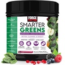 Force Factor Smarter Greens Superfood Powder untuk Mendukung Divalry, Gut Health, Bloating, Greens Powder dengan Progories, Pregories, Digevical Enzymes, & Adaptogens, Paxuate Berry, 30 Servis