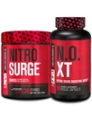 Jacked Factory Nitrospush Shred Thermogenic Pre-Workout di Black Cherry & N.O. XT Nitric Oxide Booster untuk Pria & Perempuan