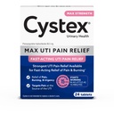 Cystex Maximum-Power UTI Pain Relief Tablet - 99.5 mg Phenazopyridine HCI untuk Fast Relief of Burning & Bladder Discomfort - 24- Count