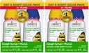 Zarbee 's Children' s Cough Syrough + Mucus Day & Night Value Pack, Daytime Toddler Cyrup, Dark Honey, Ivy Leaf Extract, Chamomile, Mixed Berry Flavor, 4 Fl Oz, (Paket 4)