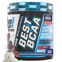 BPI Sports Best BCAA Powder - Dukungan Muscle Recovery - Branched Chain Acids 126; Building Blocks of Protein and Muscle - Post Workout Recovery - Hidration - Grape, 30 Servings