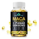 3 dari 1 Ashwagandha + Maca Root + Panax Ginseng - Suplemen Alam untuk Energi, Stamina, dan Stress Dukungan, 120 Softgels
