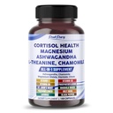 CORTISOL Health Ashwagandha Magnesium Chamomile L- Theanine-Made in USA