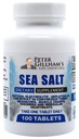 Chloride 450mg dipilih oleh Peter 's Choice Sea Salt Sodium, 100 Tablet, Dukungan Electrolite & Keseimbangan, Rehidrasi Kerja Atletic Post. "Hot Weather Aid", "Prevent Dehydration & Cramps". Dibuat di Amerika Serikat