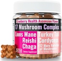 SHIZAM 17 Mushroom Complex Gummies for Adulles Chaga Lions Mane Cordyceps Reishi Lion 'Mane Turkeytail Turketail Turkey Tail, Better Daily Supplemen Alt for Capsules & Powsin Supers