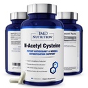 1MD NAC Supplemen N- Acetyl Cysteine - NAC 600 mg - Antioksidant Detox dan Glutathione Produksi - N Acetylcysteine Repiration Suplemen Lung Health - 60 Capsules
