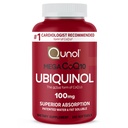 Qunol Mega Ubiquinol 100mg CoQ10, Asorpsi Superior, Air Patented and Fat Soluble Natural Suplement Form Koenzim Q10, Antioksidant untuk Heart Health, 100 Count Softgels.