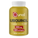 Qunol 100mg Ubiquinol, powerful Antioksidant for Heart & Vascular Health, Escular for Energy Production, Natural Suplemen Active Form of Coq10, 120 Count