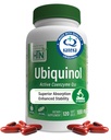 Ubiquinol 100mg 120 Softgeels as Kaneka QH Reduced CoQ10 124; Stabilisasi - 3 Partai Test 124; Enhanced Bioavability Atlas 124; Cardiovascular & Mitokondria Fungsi Dukungan Attribua 126; Non-GMO oleh NICE Thru Kesehatan