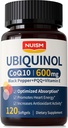 CoQ10 600mg Softgels, Ubiquinol Q10 Coenzim Suplemen, Coq 10 600mg Vitamin Maksimum Absorpsi, Antioksidant Dukungan untuk Kesehatan & Energi Hati