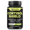8in1 Cortisol Shield - Ashwagandha dan Magnesium, Rhodiola Rosea, Lions Mane, Gingsen, dan 3 lagi - Relaxation & Retreat Night Dukung & Mood Saldo - 60 Count