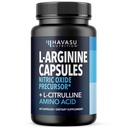 L-Arginine Kapsul dengan L-Citrulline - Nitric Oxide Suplement - L Arginine dan L Citrulline Blend - 60 Count - Vegan, Non-GMO Capsules for Performance, Endurance and Muscle Suppply - 1 Bulan