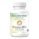 Dr. Clark Betaine HCL Suplemen dengan Pepsin, 800mg, 100 Gelatin Kapsul