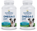 Nordic Nacials Omega-3 Pet, Unfeared - 120 Soft Gels - 330 mg Omega-3 Per Soft Gel - Fish Oil for Dogs with EPA & DHA - Promoles Heart, Skin, Coat, & Imune Health (Paket Kesehatan 2)