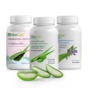 AloCure Organic Aloe Vera Capsules Pack - 3 Pieces - VeraFlex, Aloe Vera Capsules, Propoles + Enzymes