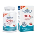 Nordic Averal DHA Xtra, Strawberry - 90 Soft Gels - 1660 mg Omega-3 - High- Intensity DHA Formula Formula untuk Dukungan Sistem Otak & Gugup - Non-GMO - 45 Servings