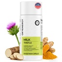 OxyEnergy Liver Cleanse Detox & Repair Supplement with 80% Milk Thistle, Turmeric, Inositol & Pueraria, Dukung Kesehatan Hati, Non-GMO, Bebas, 90 Vegetarian Capsules, Dibuat di Amerika Serikat