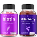NutraChamps Biotin Gummies dan Elderberry Gummies Bundle