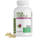 Bronson Milk Thistle Silymarin Marianum & Dandelion Root Liver Health Support, Detox, 360 Capsules