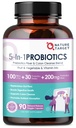 Produksi NAPURE TARGET untuk Kesehatan Digetisasi Pria, Probiotik Mens-Womens dengan Prebiotik, 100 Milyar untuk Gut dan Kesehatan Imune, Tidak Ada Kebugaran, 90 Veggie Capsules (45 Hari Supply)