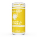 UpNsteated Lipomal Vitamin D3 5000 IU Softgel - 1 Year Supply 124; Organic Coconut Oil Infused Vitamin D Suplemen - Dukung Bone, Dental, Heart, Mood & Imune Kesehatan - Non GMO Gluten Free - 365 ct