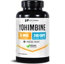 Healtfare Yohimbine HCL 5mg 124; 240 Vegan Capsules 124; Maximum Power Formula 124; Vegan, Non-GMO, Gluten- Free Vegan 124; Dibuat di Amerika Serikat
