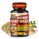 Tobat Horny Toat Weed 600 mg dengan Yohimbine, Tonkat Ali, Maca, Tribulus & Panax Ginseng - 8-1 Kekuatan & Vitalitas Dukungan - 180 Capsules - Vegabot - Gluten- Free, Lab Verified
