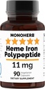 Heme Iron Polypeptide 11 mg - 90 Vegetarian Capsules - Kompleks Tambahan Besi