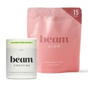 Beam Glow & Creatine Bundle, Hormone Balance, Energy & Muscle Dukungan untuk Perempuan, Rambut, Kulit, Nails, Hidration, Vegan, No Sugar, Partai Teruji Ketiga
