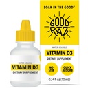 Vitamin D3 Drops for Dewasa 4-Bulan Suply - Air-Soluble Liquid Vitamin D, Non-GMO, Suplemen Kosher - Mudah Absorb, Tidak Stir, Cairan D3 Flavorless untuk Makanan atau Minuman