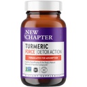 Bab Baru Suplemen Turmeric + Daily Detox Turmeric Force Detox Action dengan Green Tea + Ginger + NO Black Pepper Diperlukan + NonGMO Ingradians Vegetarian Capsule, 60 Count