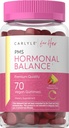 Carlyle Hormonal Balance for Women & PMS Supplemen 124; 70 Gummies = 124; Vitamin Complex Complex 124; dengan Besi 124; Vegan, Non- GMO, Gluten Free 124; untuk Her