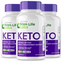 Rize Labs - Trim Life Labs Keto Kapsules - Wheight Loss Pills - Dukung Maximum Formula, Keto + ACV Suplemen (180 Capsules)