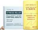 Gabungan & Stress Relief Set 126; Cortisol Kesehatan & Gabungan Mobility dengan Ashwagandha, L-theanine, Magnesium, Tamaflex £Turmeric, dan Pea 126;