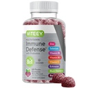 Viteey Multivitamin Gummies 8 dalam 1 Suplemen Dukungan Imune - Ammune Boosters untuk Orang Dewasa & Teens - Vegetarian, Geltin Free, GMO Bebas - Disajikan Berry Pectin Ammune Pertahanan